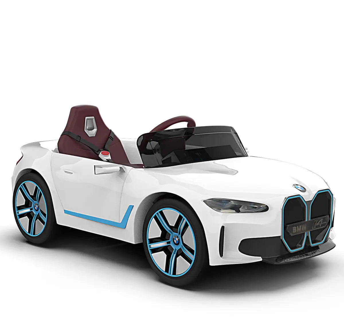 Formula Fun BMW i4 Ride-On Car, White, 3Y+