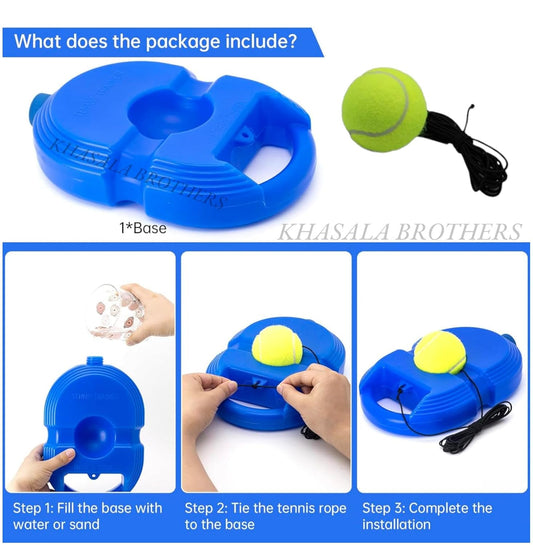 Tennis Trainer Rebound Ball Set, Tennis Balls Solo Tennis Training Equipment, Practice Ball with String, Portable Training Tool for Kids and Adult (Pack of 1 Set)