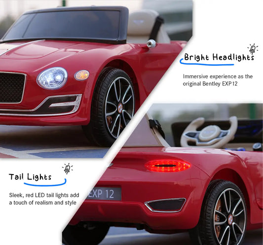 Formula Fun BENTLEY EXP12 TOY CAR (Red), 3Y+