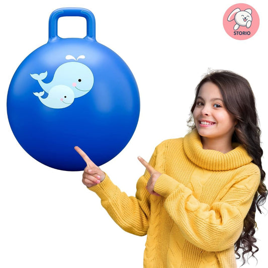 Sit And Bounce Rubber Hop Ball Jumping&Bouncing Ball For Boys Girls Toys|Indoor&Outdoor|Best Gift Balls For Kids -Big(Size 56Cm / 22 Inch,Multicolour)