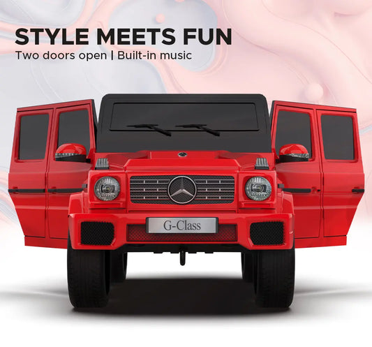 Formula Fun Mercedes Benz G-Wagon Ride-On Car, Red, 3Y+
