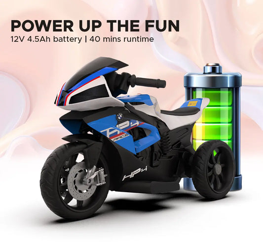 Formula Fun BMW HP4 Ride-On Bike, Blue, 3Y+