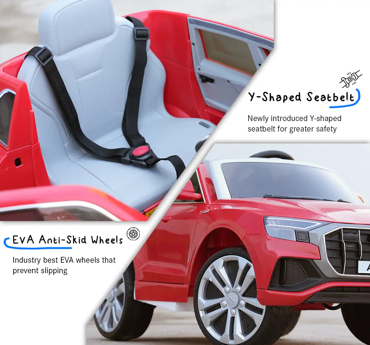Formula Fun AUDI Q8 TOY CAR (Red), 3Y+