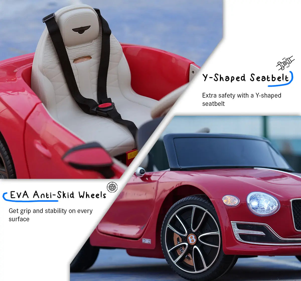 Formula Fun BENTLEY EXP12 TOY CAR (Red), 3Y+