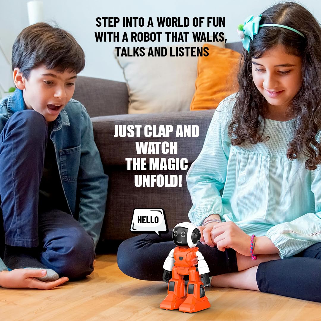 Smart Interactive Chat-GPT AI Robot Toy for Kids | AR Games & in-Built Bluetooth Speaker | Remote & App Controlled