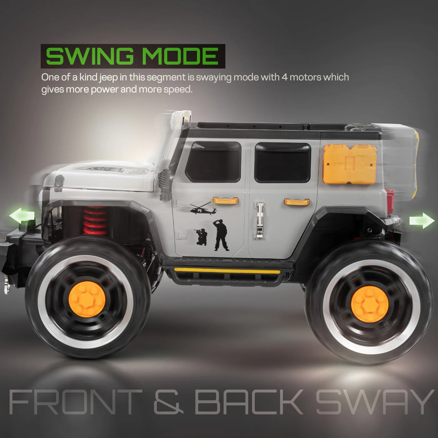 Hurricane Rechargeable Battery Operated Jeep for Kids