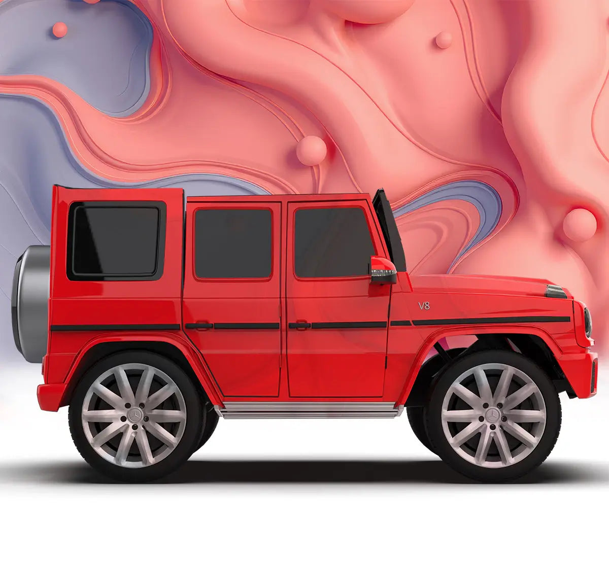 Formula Fun Mercedes Benz G-Wagon Ride-On Car, Red, 3Y+