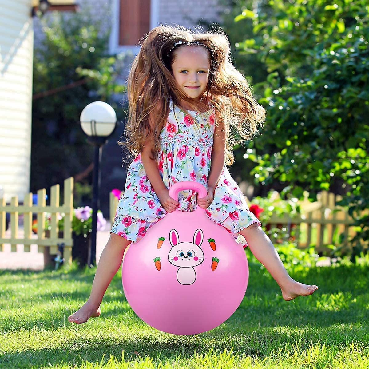 Sit And Bounce Rubber Hop Ball Jumping&Bouncing Ball For Boys Girls Toys|Indoor&Outdoor|Best Gift Balls For Kids -Big(Size 56Cm / 22 Inch,Multicolour)