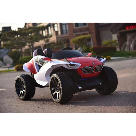 4x4 Big Wheels Electric Jeep In Blue And Red | Ride On Jeep