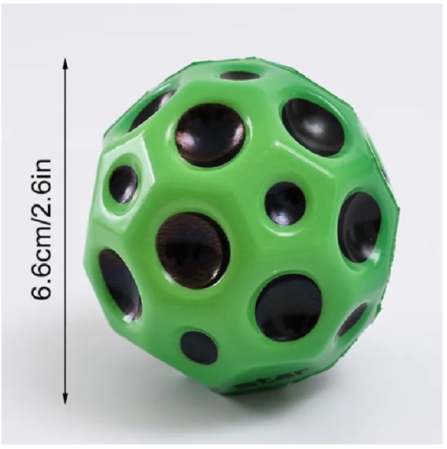 LED Flashing Luminous Bouncing Crazy Bounce Moon Pack 2 Pcs Soft Rubber Training Coral Balls