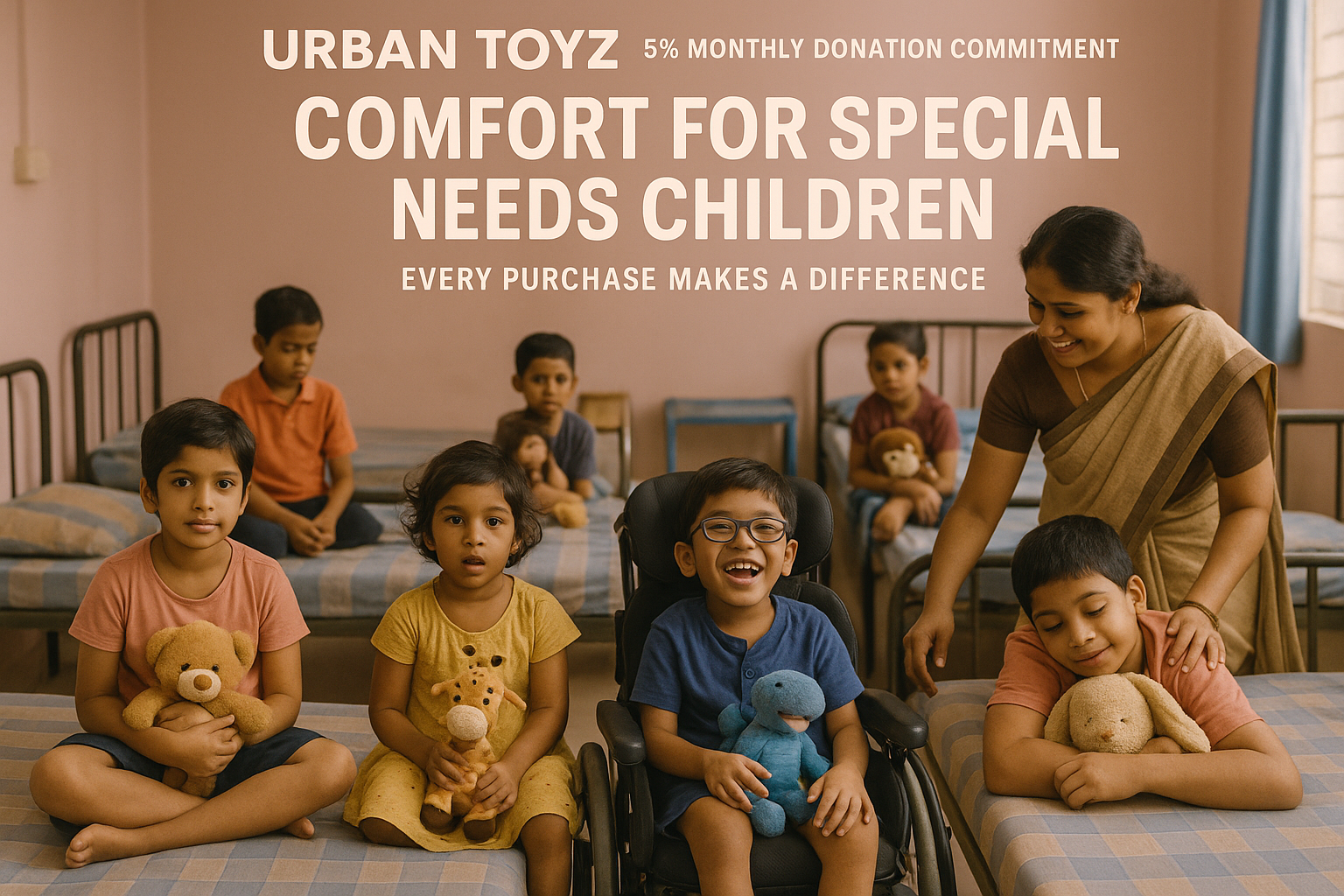 Orphanage dormitory with comfort and care