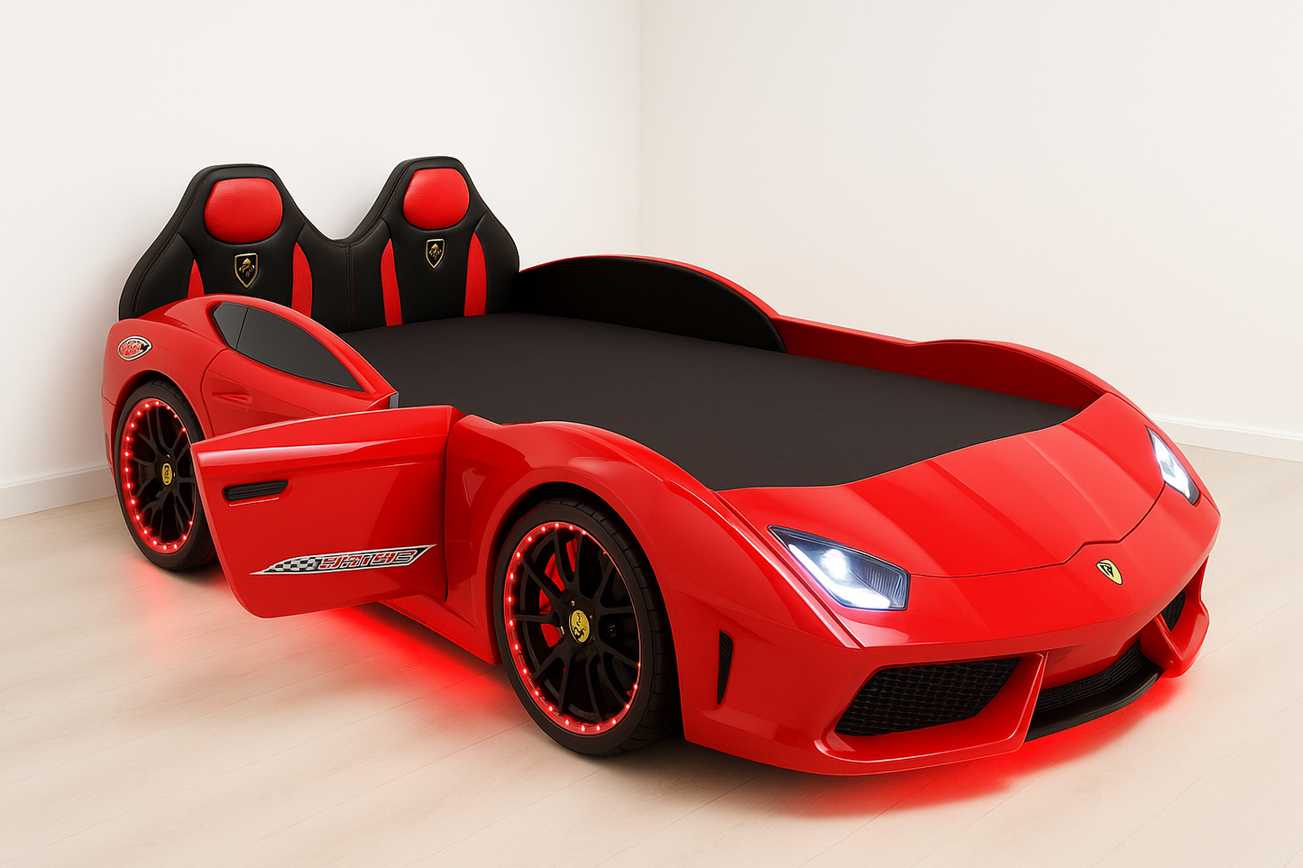 Red Race Car Bed