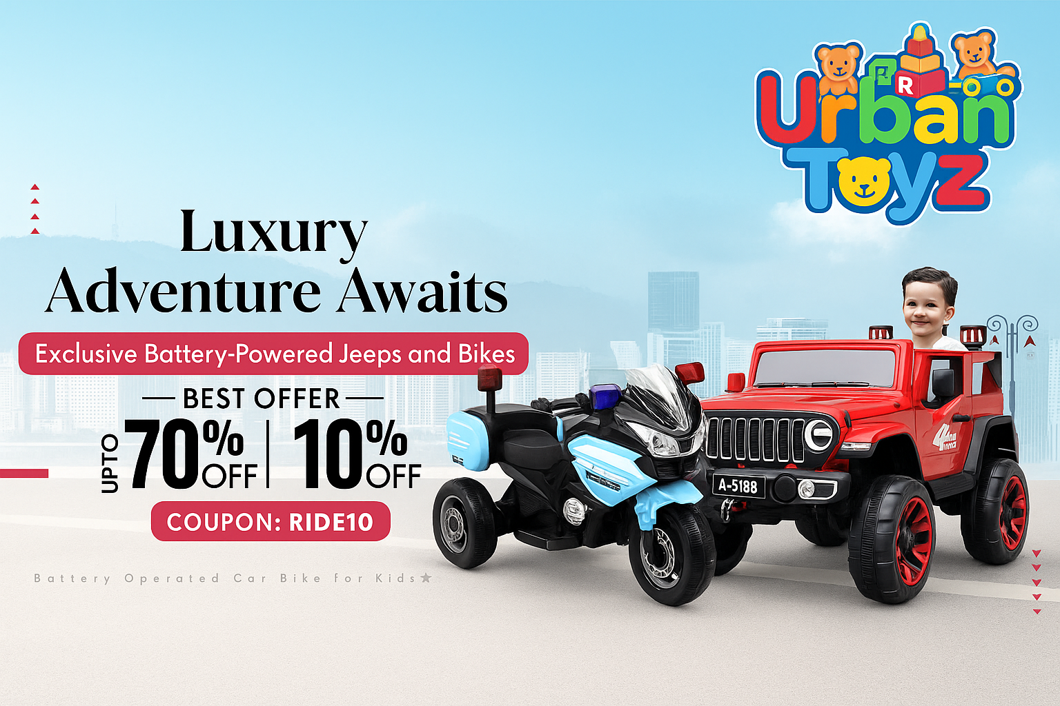 Urban Toyz Banner with Complete Logo