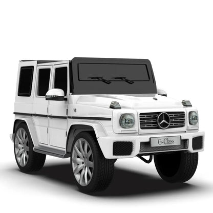 Formula Fun Mercedes Benz G-Wagon Ride-On Car, White, 3Y+