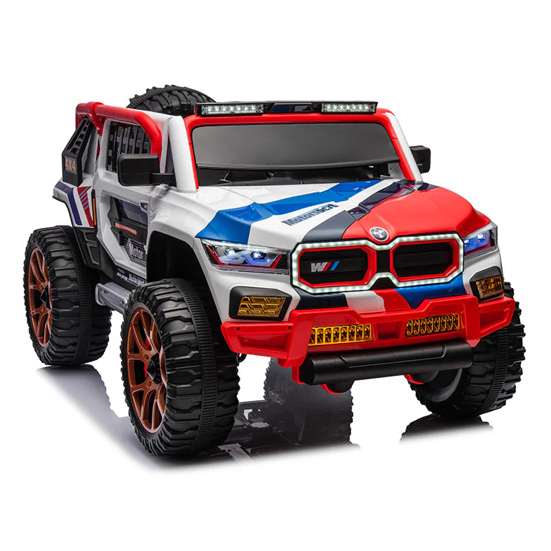 2025 Dual Seater Bmw Suv Kids Jeep | 4 Motor 12V Battery | Ride On Car