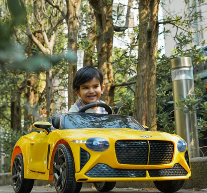 Formula Fun BENTLEY BACALAR TOY CAR (Yellow), 3Y+