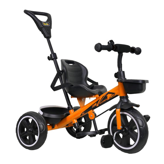 Plug N Play Kids / Baby Tricycle with Parental Control , Cushion seat and seat Belt for 12 Months to 48 Months Boys / Girls / . Carrying Capacity Upto 30kgs ( Orange )