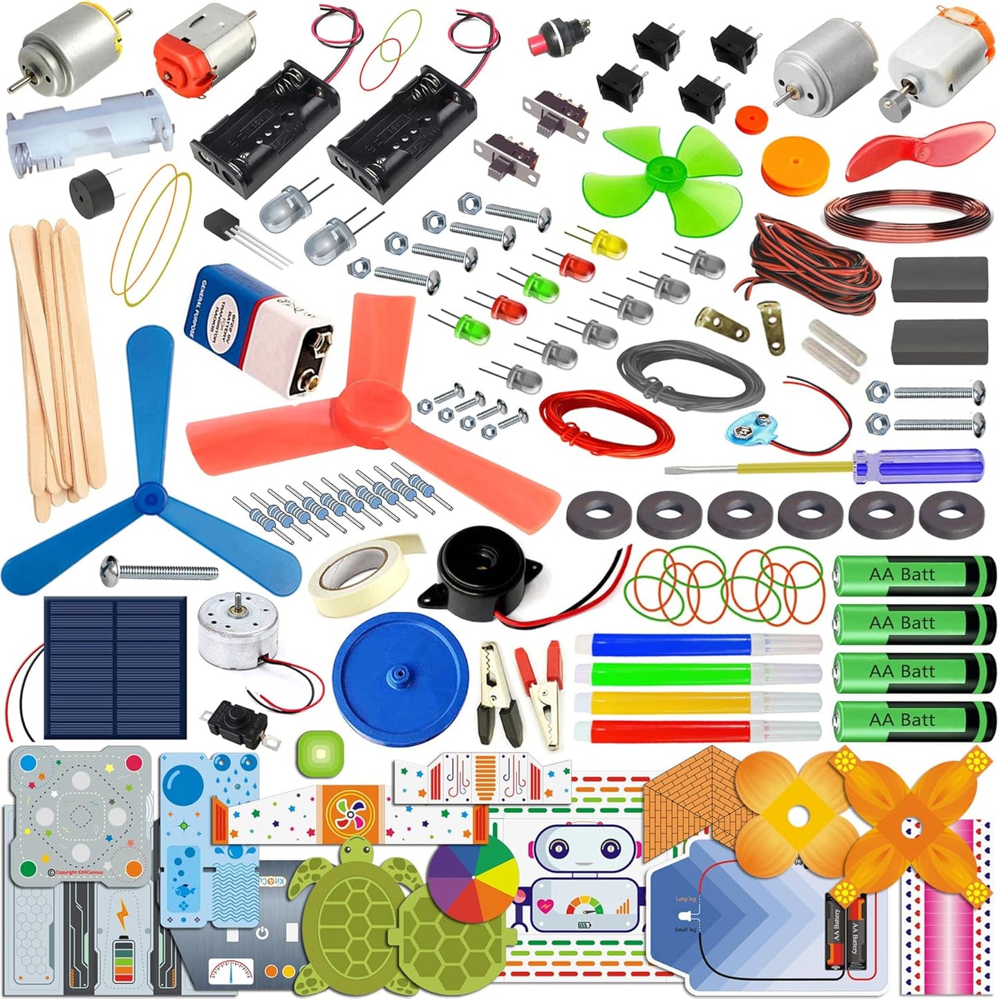 140 Experiments Science Projects DIY Gadgets Toy Educational Learning Kit - 140 Items in 1 Kit - Solar Energy, Steam Activities, Smart Gift for Boys & Girls
