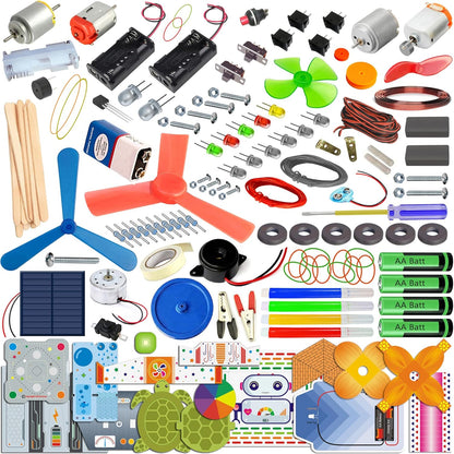 140 Experiments Science Projects DIY Gadgets Toy Educational Learning Kit - 140 Items in 1 Kit - Solar Energy, Steam Activities, Smart Gift for Boys & Girls