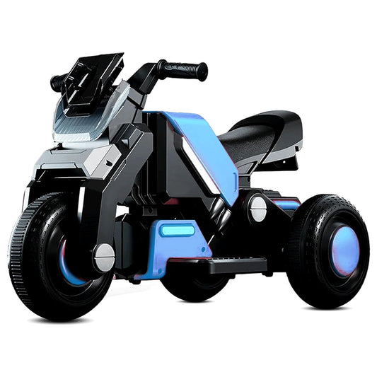 yrider 6V Electric Kids Bike with Rechargeable 6.5 Ah Battery Inbuilt Imported Motor Drive | Music Player, Front LED Light & Foot Accelerator Pedal Bike for Ages 1-4 Years