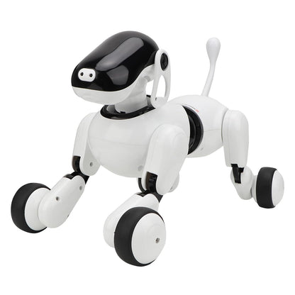 Electric Robot Toy,Durable Plastic Dog Robot Toy With Touch Voice Function Gifts For Children Early Education Toy - White