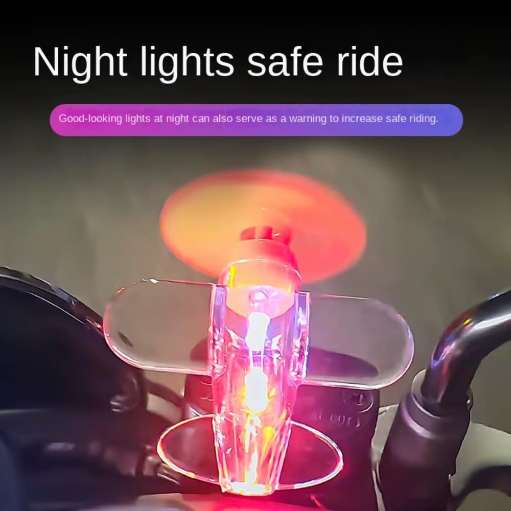 Wind energy luminous aircraft toy LED lights, car decorations, electric bikes, motorcycles