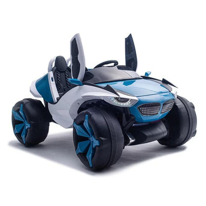 4x4 Big Wheels Electric Jeep In Blue And Red | Ride On Jeep
