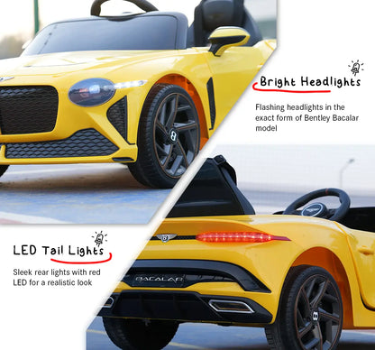 Formula Fun BENTLEY BACALAR TOY CAR (Yellow), 3Y+