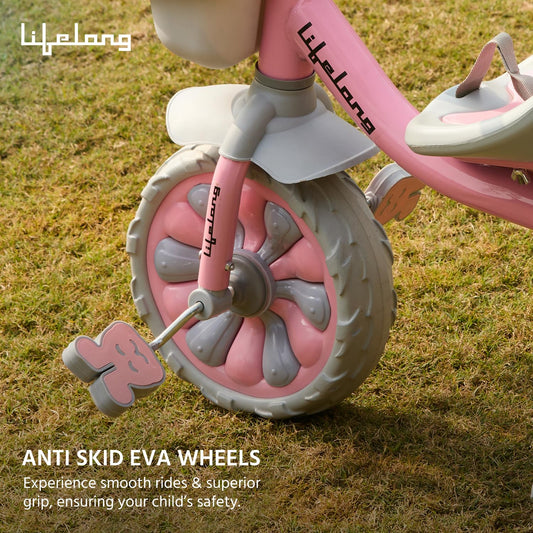 rike Cycle for Kids Cycle 2-5 Years - Tricycles for Boy & Girl - Baby Cycle - Bicycle for Kids - Bike with 3 EVA Wheels, Bell & Basket -Durable Tricycle with Parental Control