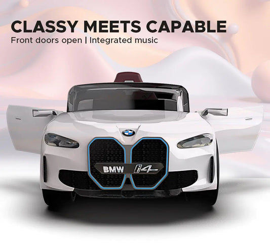 Formula Fun BMW i4 Ride-On Car, White, 3Y+