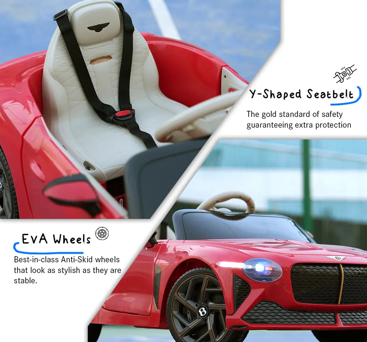 Formula Fun BENTLEY BACALAR TOY CAR (Red), 3Y+