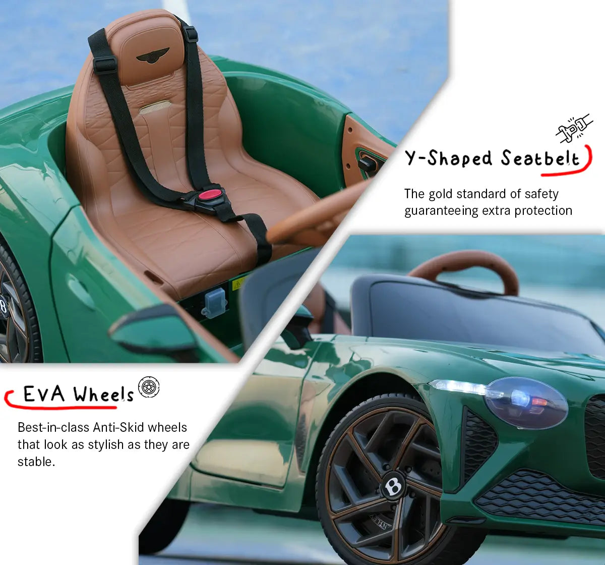 Formula Fun BENTLEY BACALAR TOY CAR (Green), 3Y+