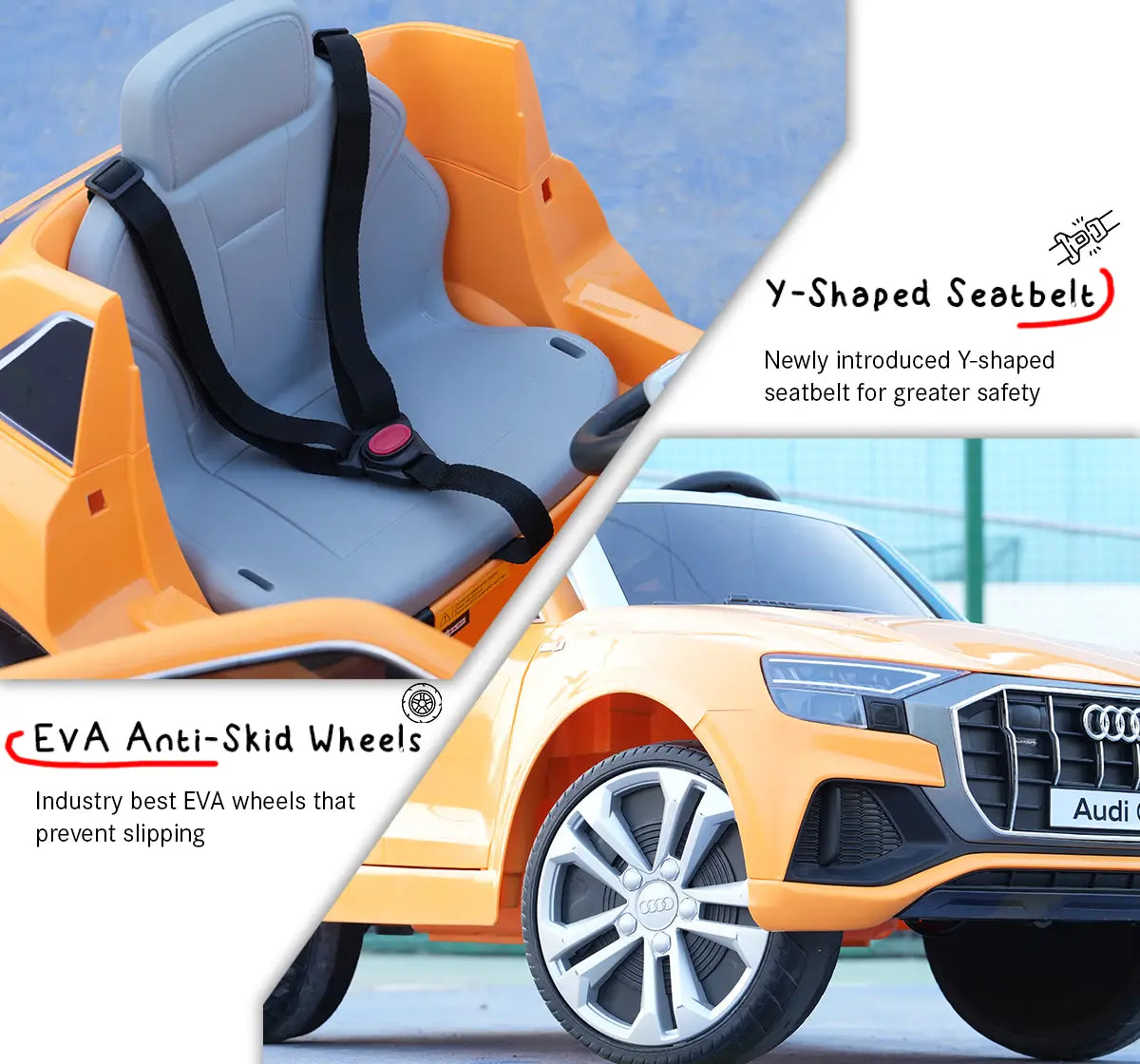 Formula Fun AUDI Q8 TOY CAR (Orange), 3Y+