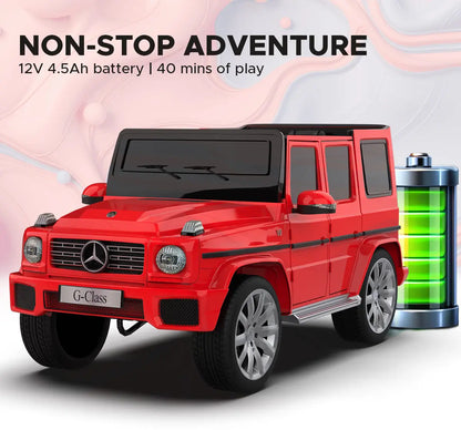 Formula Fun Mercedes Benz G-Wagon Ride-On Car, Red, 3Y+