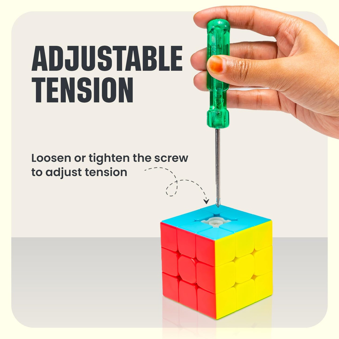 Drift Warrior 3x3 Stickerless Cube | Beginner Speedcube for Kids Boys Girls Above 3 4 5 6 Years Old & Above | Magic Puzzle Toy | Durable & Smooth Cube with Anti-Pop Design 3
