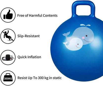 Sit And Bounce Rubber Hop Ball Jumping&Bouncing Ball For Boys Girls Toys|Indoor&Outdoor|Best Gift Balls For Kids -Big(Size 56Cm / 22 Inch,Multicolour)