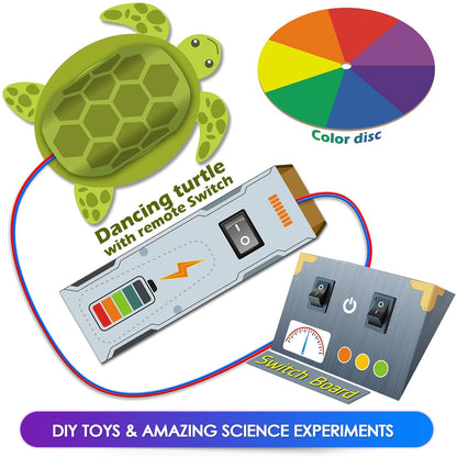 140 Experiments Science Projects DIY Gadgets Toy Educational Learning Kit - 140 Items in 1 Kit - Solar Energy, Steam Activities, Smart Gift for Boys & Girls