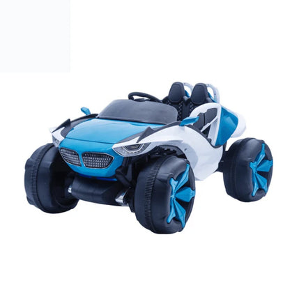 4x4 Big Wheels Electric Jeep In Blue And Red | Ride On Jeep