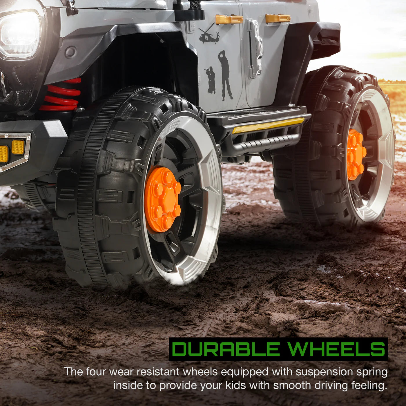 Hurricane Rechargeable Battery Operated Jeep for Kids