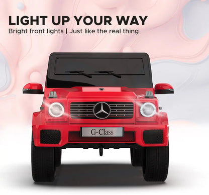 Formula Fun Mercedes Benz G-Wagon Ride-On Car, Red, 3Y+