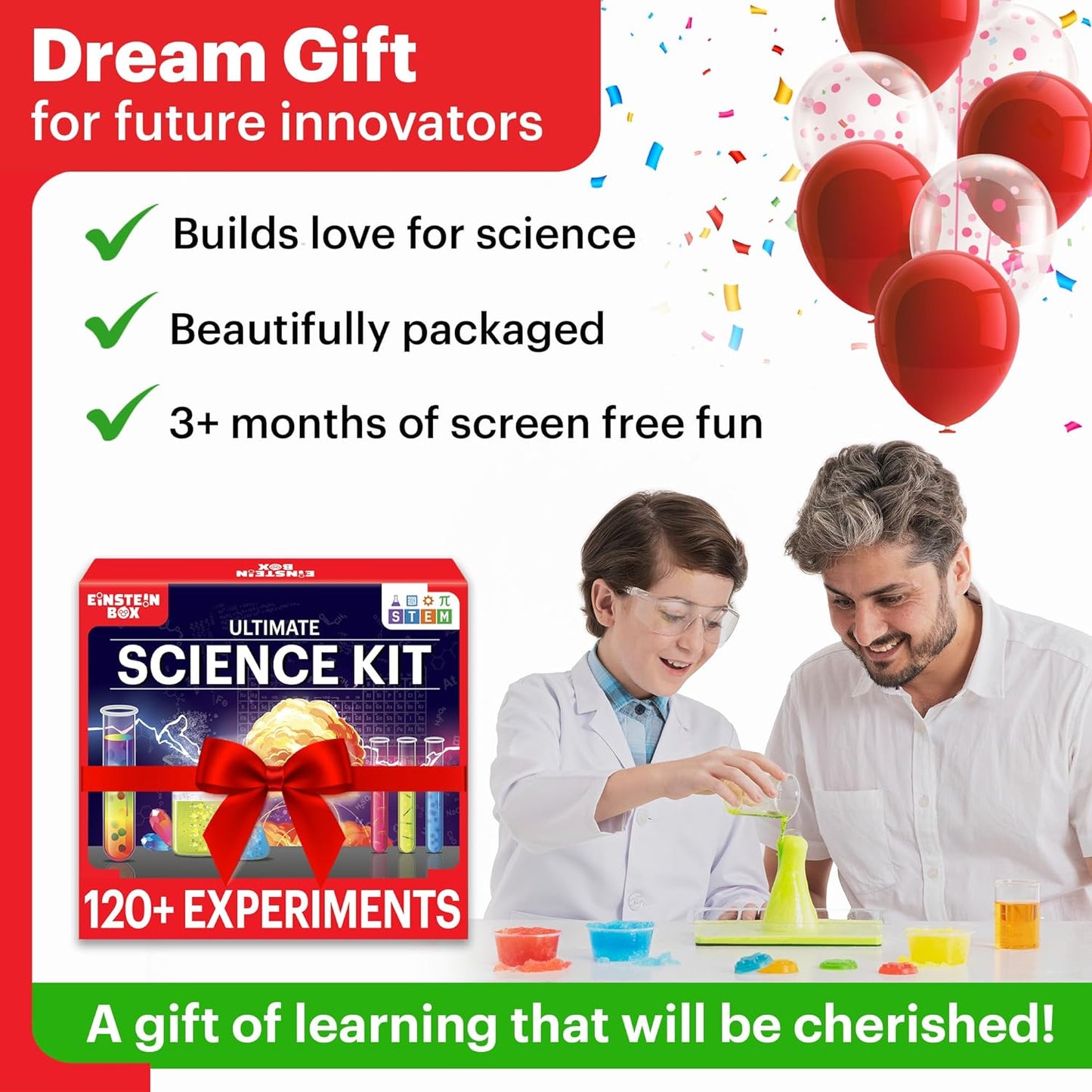 Combo of 2 | Einstein Box Ultimate Science Experiment Kit for Boys & Girls Ages 8-14 | Birthday Gifts Ideas for Kids | STEM Learning Educational Toys & STEM Toys for 8-14 Year Olds | Experiment Kit