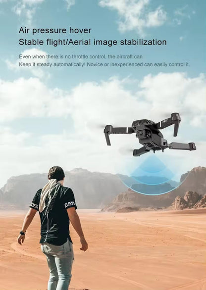 Combo of 2 Drones with Camera for Kids & Adults in 4K, Brushless Motor Drone for Kids Beginners, FPV Foldable RC Drone with 2 Batteries, 45 Mins Long Flight Time, Beyond-Range Loss Alert