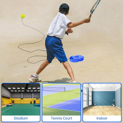 Tennis Trainer Rebound Ball Set, Tennis Balls Solo Tennis Training Equipment, Practice Ball with String, Portable Training Tool for Kids and Adult (Pack of 1 Set)