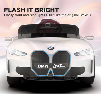 Formula Fun BMW i4 Ride-On Car, White, 3Y+