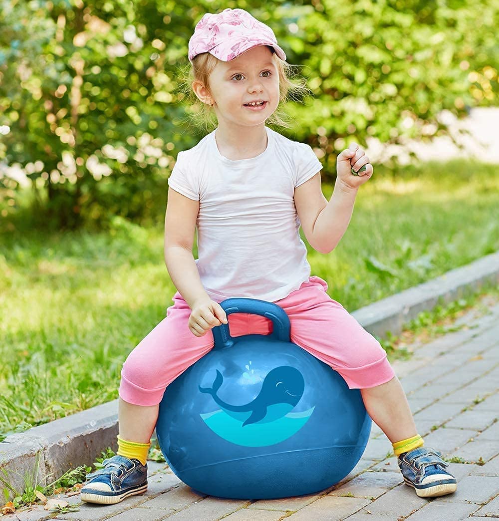 Sit And Bounce Rubber Hop Ball Jumping&Bouncing Ball For Boys Girls Toys|Indoor&Outdoor|Best Gift Balls For Kids -Big(Size 56Cm / 22 Inch,Multicolour)