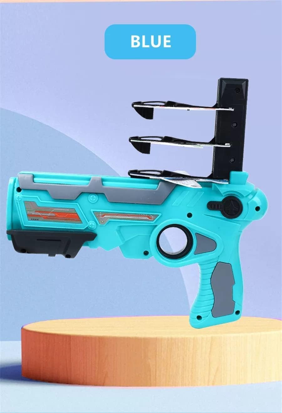Toy Airplane, Pistol Shooting Game Toy Gun Air Battle Glider Airplane Launcher Toy for Kids Outdoor Sport Aircraft All Occasions Exciting and Fun Gift for Boys and Girls