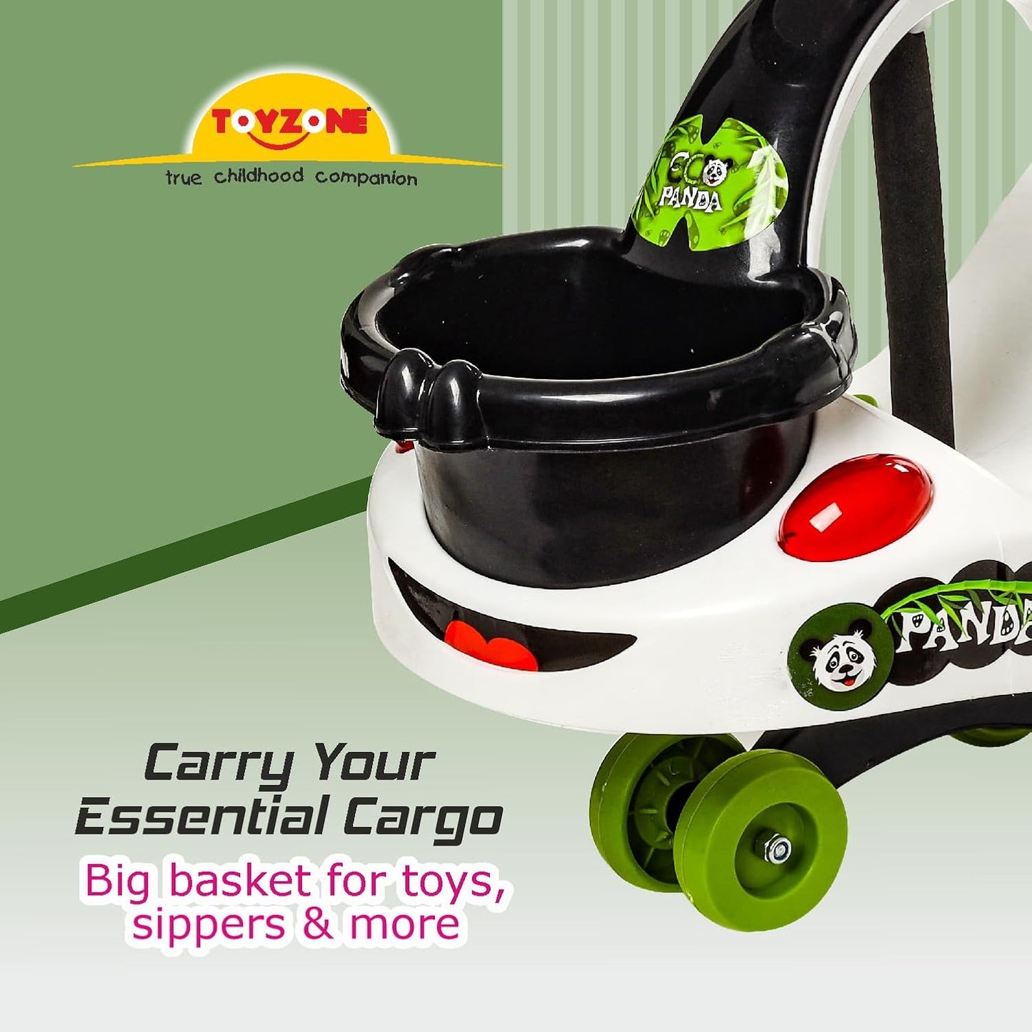 Plastic Eco Panda Magic Car, Pack Of 1, White