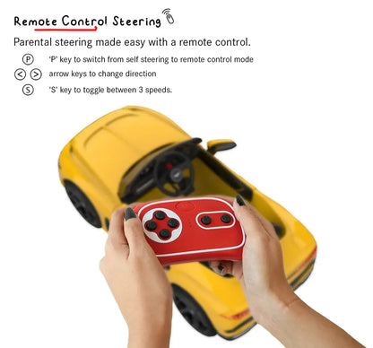 Formula Fun BENTLEY BACALAR TOY CAR (Yellow), 3Y+