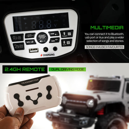 Hurricane Rechargeable Battery Operated Jeep for Kids