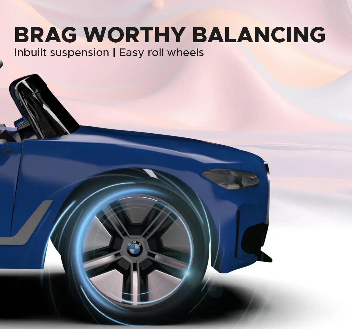 Formula Fun BMW i4 Ride-On Car, Blue, 3Y+